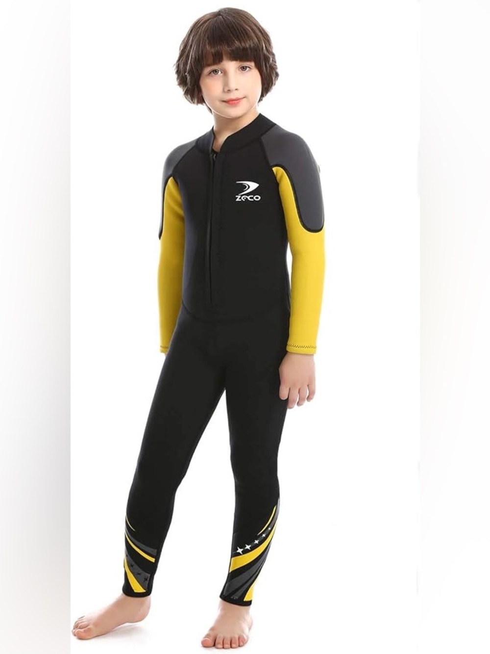 ZCCO Kids Wetsuit 2.5mm Neoprene Diving Full Body Long Sleeve One Piece Wet Suit